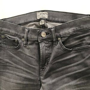 J.Crew 8 inch toothpick jean in grey Women Size 28 Tall
